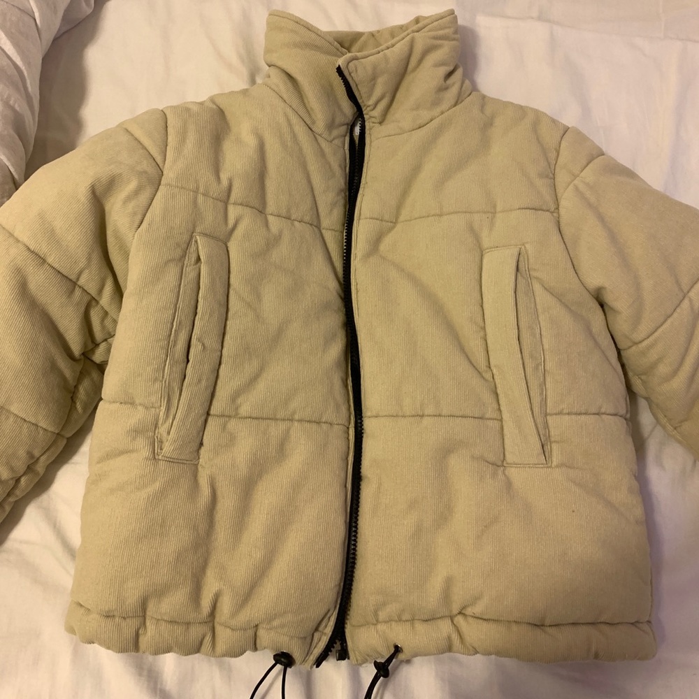 Princess Polly Beige Puffer Jacket